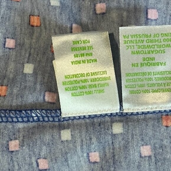 Lilly Pulitzer Kalama Off Shoulder Dress Borealis Blue Lilly Squared NWT Small - Picture 14 of 15